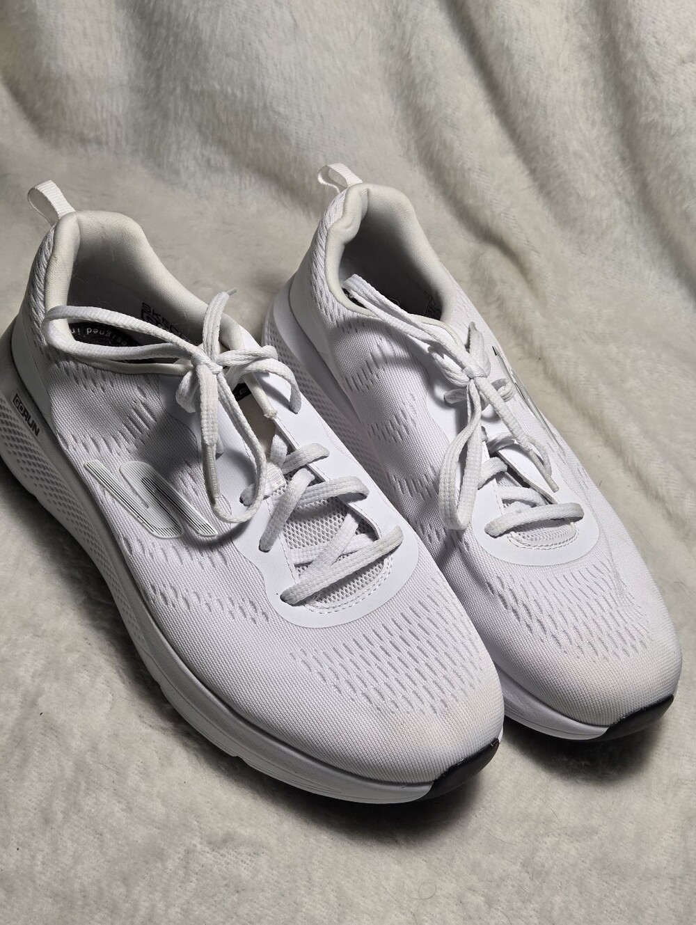 Skechers GoRun Memory Foam White Athletic Shoes